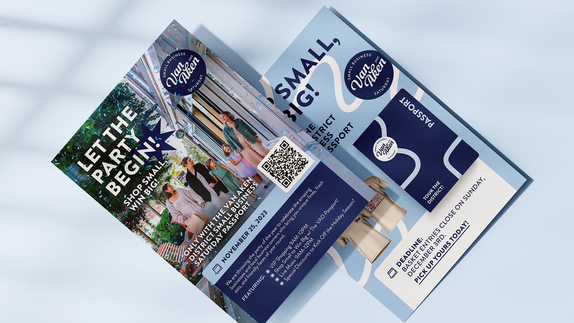 Van Aken District Small Business Saturday campaign materials